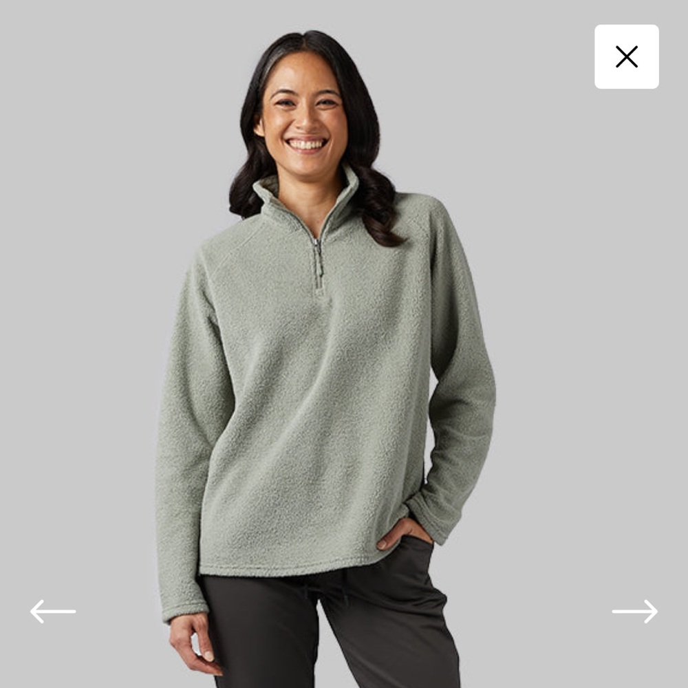 32 Degrees Sherpa Quarter-zip Size Small